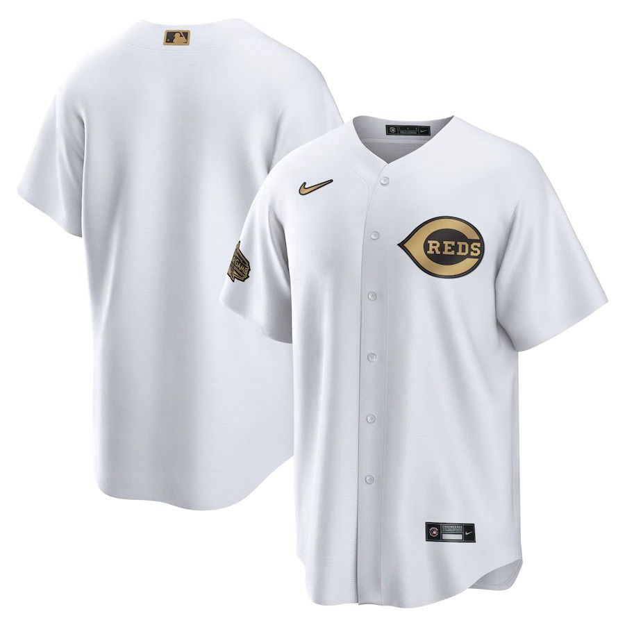 Men Cincinnati Reds Nike White 2022 MLB All Star Game Replica Blank Jersey->customized mlb jersey->Custom Jersey
